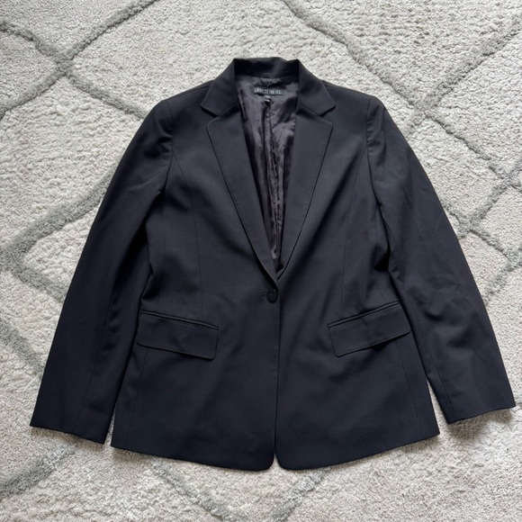 Lafayette 148 wool black blazer 10 - Picture 1 of 7